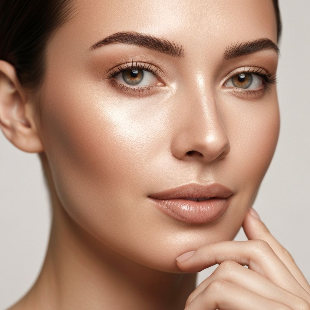 A glowing facial treatment result at Rose Rayhan